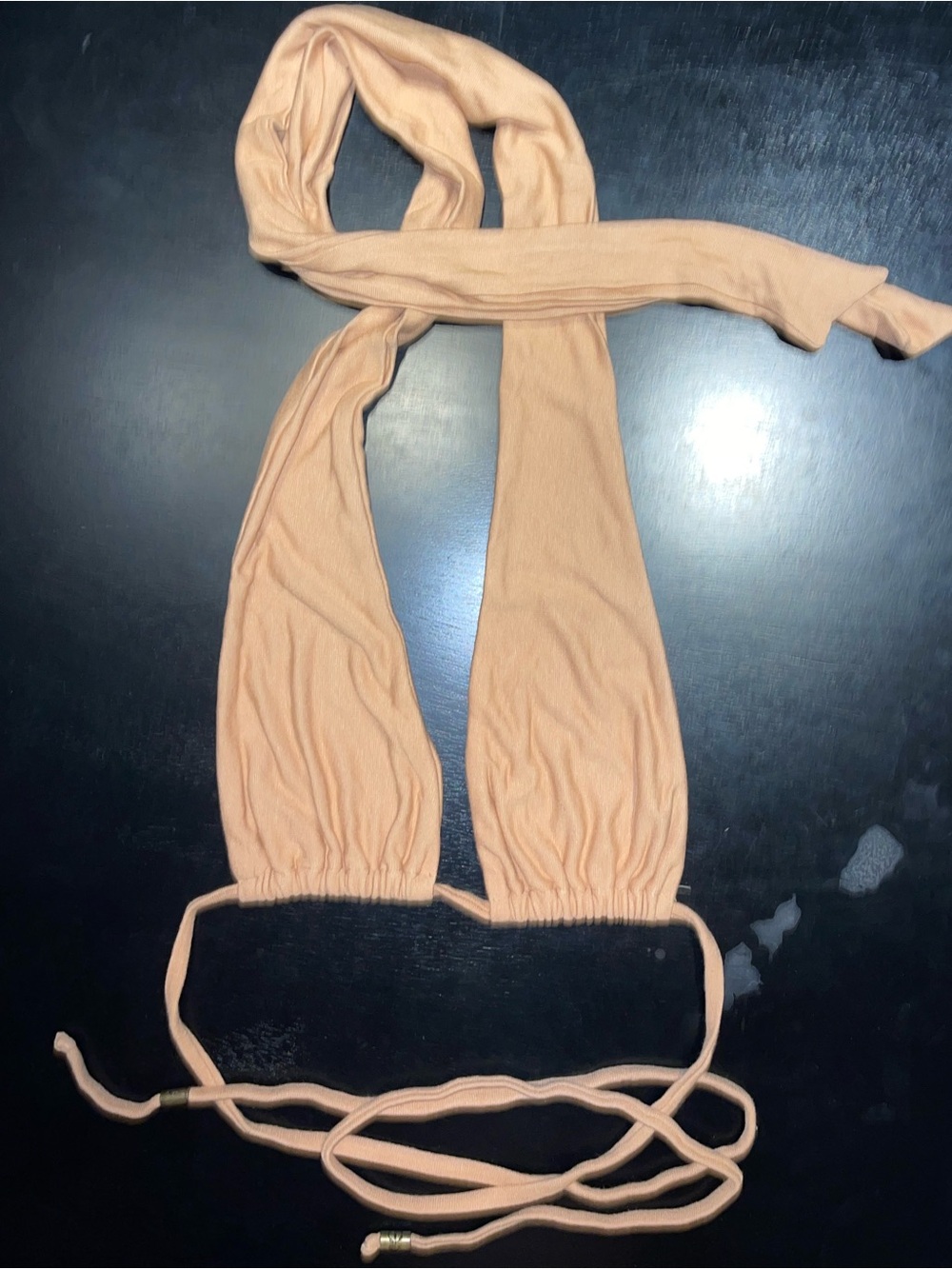 Tan Convertible Scarf Top Wrap